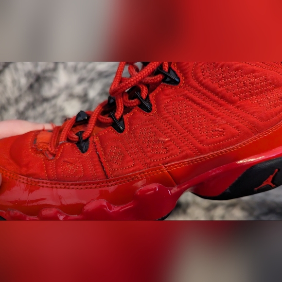 Nike Air Jordan Retro 9 Chile Red Size 4Y Sneakers - Picture 7 of 15